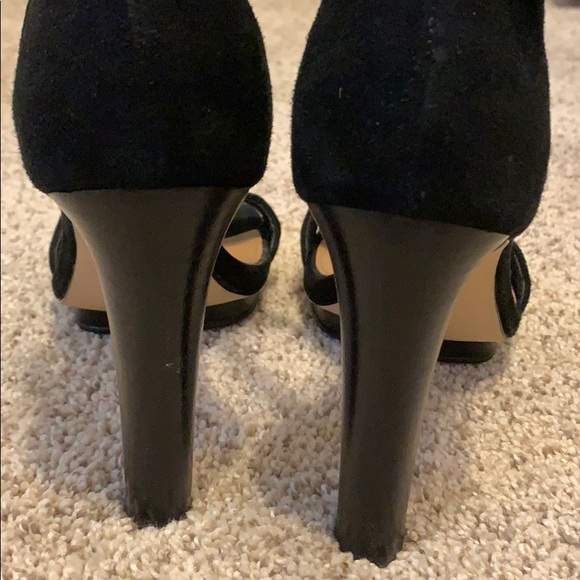 Calvin Klein black ankle strap heels - Picture 6 of 8